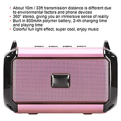 Avis ComfortXL Enceinte bluetooth portable sans fil réduction de bruit stéréo 360° avec câble de chargement - rose