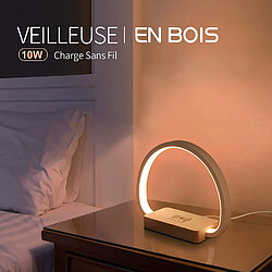 Lampe de Chevet Chargeur sans Fil, Lampe de Table Tactile avec Port USB, Lampe de Bureau LED avec 3 Niveaux de Luminosié et Gradation Continue pour Lecture, le Chevet, la Chambre, le Salon, le Bureau pas cher