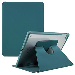 Etui en PU + TPU fonction d'éveil/veille automatique, anti-chute avec support pour votre iPad Air (2013)/Air 2/9.7-pouces (2017)/(2018) - vert nuit