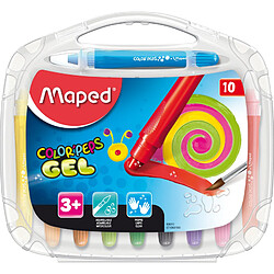 Maped Craie gel COLOR'PEPS GEL, étui plastique de 10 ()