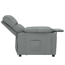 Acheter vidaXL Fauteuil inclinable Gris foncé Tissu