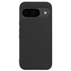 Mayaxess Coque pour Google Pixel 9 et 9 Pro Silicone Souple Revêtement Fin Noir