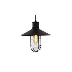 Lustre Suspendu EDM Vintage Aluminium Noir 60W E27