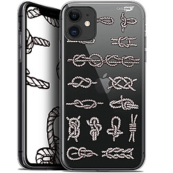 Caseink Coque arrière Apple iPhone 11 (6.1 ) Gel HD [ Nouvelle Collection - Souple - Antichoc - Imprimé en France] Les Noeux