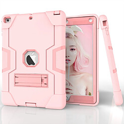 Avis Wewoo Coque Pour iPad 5/4 couleur contrastée Silicone + PC Combinaison avec support or rose