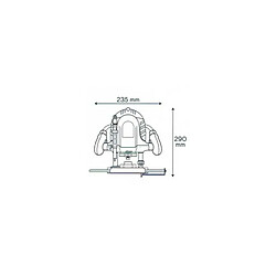 Défonceuse Bois massifs Contreplaqués Stratifiés VITOPOWER 1200W 6- 8 mm 28.000 tr/min