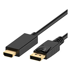 Cable Ewent DisplayPort/HDMI 1.8m Negro (EC1431)