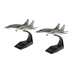 2x 1: 100 Modèle D'armée D'avion MIG-29 Avec Support D'affichage Décor De Pièce à Collectionner