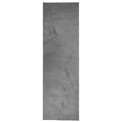 vidaXL Tapis OVIEDO à poils courts anthracite 80x250 cm