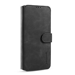 Dg.Ming Etui en PU style rétro avec support noir pour votre Samsung Galaxy A51