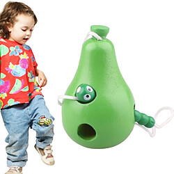 Wewoo Jeu d'éveil Jouets en bois Threading Caterpillars Mangez Poire Nouveauté Drôle en éducatifs