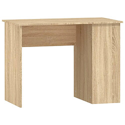 vidaXL Bureau chêne sonoma 100x55x75 cm bois d'ingénierie