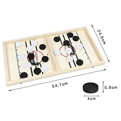 Acheter 3 Ensembles de Jeu de Rondelle de Fronde En Bois, Jeu de Plateau de Hockey Gagnant de Fronde de Rythme