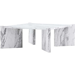 Acheter Venture Home Table basse carré Rogaland marbre blanc.