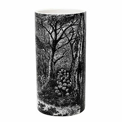 Paris Prix Vase Design en Céramique Black Forest 25cm Noir