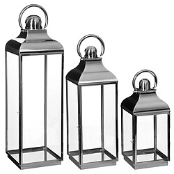 Atmosphera, Createur D'Interieur Lot de 3 lanternes inox