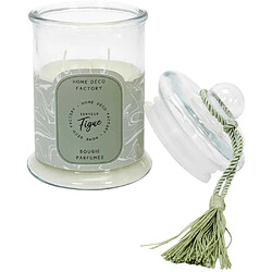 Avis The Home Deco Factory Bougie parfumée Bonbonnière 13,2 cm Vert - senteur figue.