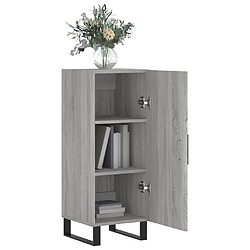 Avis vidaXL Buffet Sonoma gris 34,5x34x90 cm Bois d'ingénierie