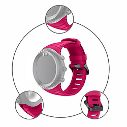 Wewoo Bracelet pour montre connectée Smartwatch avec en silicone Suunto Core rose rouge pas cher