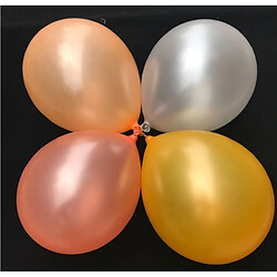 Wewoo Décorations de Fête 45 PCS 12 pouces perle en latex ballons anniversaire décoration de de mariage avec ruban de couleur noir + or