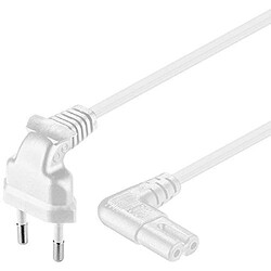 Wentronic Euro Plug/C7, 5 m 5 m CEE7/16 C7 coupler Blanc