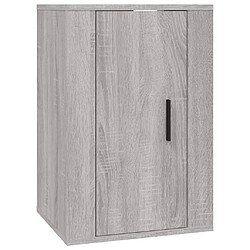 Avis vidaXL Ensemble de meubles TV 2 pcs Sonoma gris Bois d'ingénierie