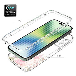 Coque en TPU anti-chute pour votre iPhone 14 Pro Max - une rose