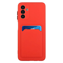 Coque en TPU antichoc avec porte-carte rouge pour votre Samsung Galaxy A13 5G