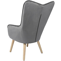 Fauteuil Alexandra House Living Gris 65 x 99 x 71 cm pas cher