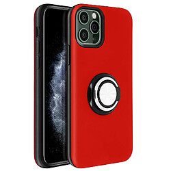 Avizar Coque iPhone 11 Pro Antichoc Bague Maintien Support Vidéo Bords Surélevés Rouge