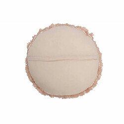 Paris Prix Coussin Rond en Velours Rosta 50cm Saumon