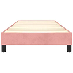 Acheter vidaXL Cadre de lit sans matelas rose 80x200 cm velours