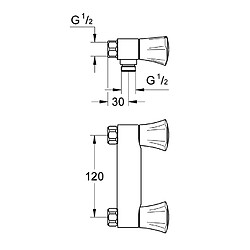 Mélangeur de douche Grohe 38 Costa L