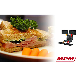 Appareil à Sandwich maker 3 en 1, Plaques Interchangeables, Gaufrier, Grille, 900, Noir/Argent, MPM, MOP-23M pas cher