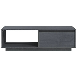 Acheter vidaXL Table basse gris 110x50x33,5 cm bois de pin massif