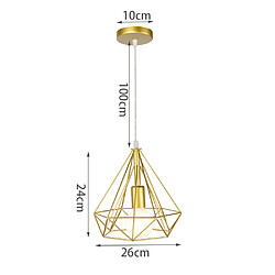 Stoex Métal Moderne Suspensions en Cage Luminaires Industriel Simplicité Lustre Plafonnier Suspension Style Rétro pour Salon Cuisine Chambre