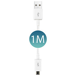 Câble Micro-USB USB Original Samsung 1m - Charge & Synchro - Blanc pas cher