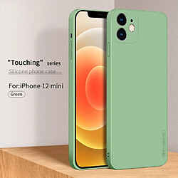 Coque en silicone souple vert pour votre Apple iPhone 12 Mini