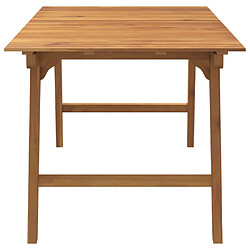 Avis vidaXL Table de jardin 150x90x75 cm Bois d'acacia solide