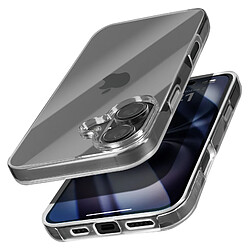 Avizar Coque Intégrale pour iPhone 16 Plus Tactile avec Bord Caméra Surélevé Transparent