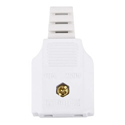 Wewoo Blanc Adaptateur d'alimentation de voyage US Plug