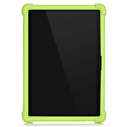 Coque en silicone avec béquille coulissante vert pour votre Lenovo Tab M10 Plus X606