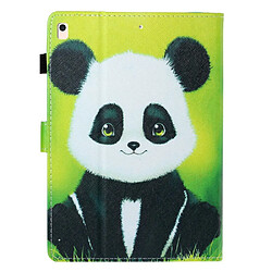 Etui en PU impression de modèle flip avec porte-cartes Panda pour Apple iPad 10.2 (2019)/iPad Pro 10.5 pouces (2017)