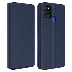 Avizar Housse Samsung Galaxy A21s Étui Folio Portefeuille Fonction Support Bleu nuit