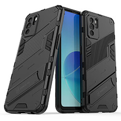 Coque en TPU antichoc avec béquille noir pour votre OPPO Reno6 Z