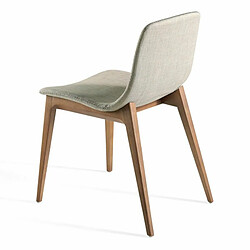 Avis Angel Cerda Chaise en tissu et bois couleur noyer