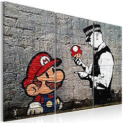 Artgeist Tableau - Super Mario Mushroom Cop by Banksy [120x80]