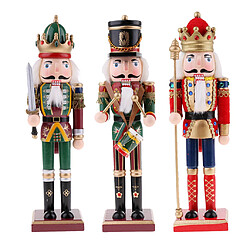 Figurine casse-noisette en bois 30cm ornements de noël poupées de décoration