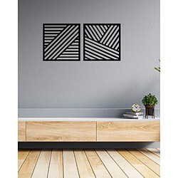 EPIKASA Décoration Murale en Métal Lignes 2