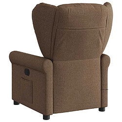 Acheter vidaXL Fauteuil de massage inclinable Marron Tissu